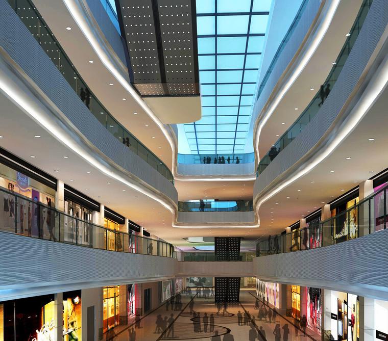 广州市一个大型购物商场设计效果图