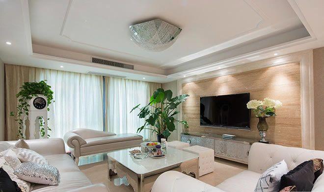 豪华客厅融合了古典、华丽、优雅、大气多种元素