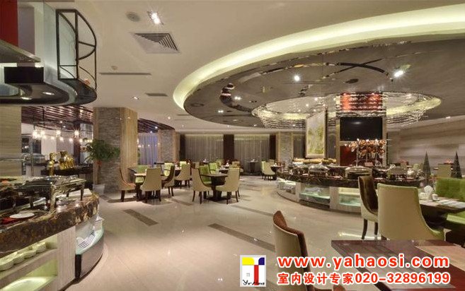 雅豪斯酒店设计专家自助餐区